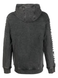 Mauna Kea bleached-effect logo print hoodie