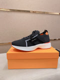 Santoni Men's Knit Panel Sneakers